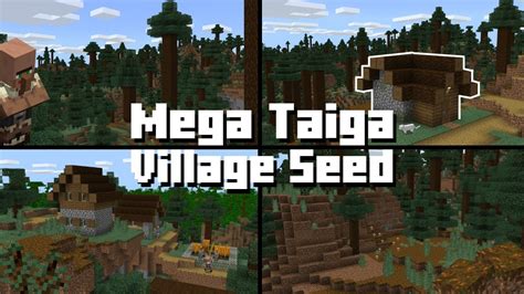 mega taiga seed|minecraft giant taiga village seed.